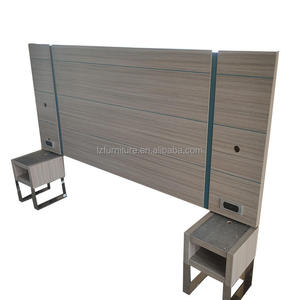 Newest Design Hampton Inn Hotel Furniture Solid Wood <b>King</b> <b>Headboard</b> 5 Star Hotel Bedroom Set <b>Bed</b> <b>Headboard</b> with Nightstand - Product Image 6