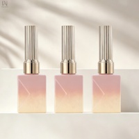 Flacon en verre de luxe 12 ml pour vernis à ongles, vide, avec pinceau et bouchon à vis doré, compatible avec les couleurs dégradées et les effets œil de chat