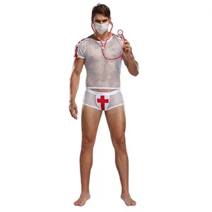 Sexy Mannen Sailor Cosplay Kostuum Aantrekkelijke Mannen Sex Rollenspel  Games Lingerie Set Hot Erotische Wit Blauw Streep Zeeman Uniform -  AliExpress