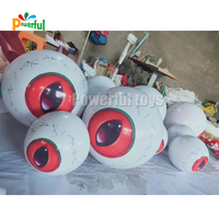 Modèle de globe oculaire gonflable géant avec lumière LED, sphère oculaire humaine réaliste gonflable pour la décoration d'événements