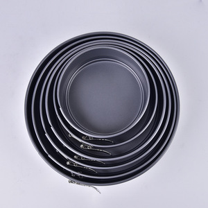 Non Stick Round Cake Pan 4-12 Inch Springform Cheesecake Pan Baking Mold Grey Carbon Steel - Product Image 1