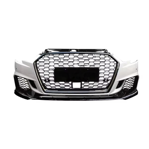 Kit carrosserie de pare-chocs avant style RS3 pour <span class=keywords><strong>Audi</strong></span> A3 <span class=keywords><strong>S3</strong></span> <span class=keywords><strong>8V</strong></span>.5 2017 2018 2019 avec <span class=keywords><strong>calandre</strong></span> noire et capteur ACC. - Product Image 1