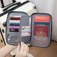 Porte-passeport, organiseur de documents de voyage, portefeuille de passeport avec blocage RFID, portefeuille de voyage multi-cartes, étui de passeport familial