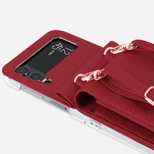 Funda VIETAO para Teléfono Móvil Z Flip <span class=keywords><strong>43</strong></span> con Correa de Hombro Tipo Cartera, Diseño de Lujo, Antigolpes y Soporte para Teléfono - Product Image 4