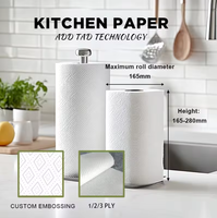 Rouleaux de papier essuie-tout de cuisine extra résistants, hautement absorbants, pour usage domestique et commercial