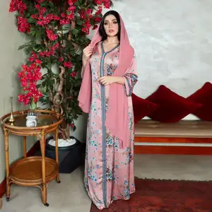 New Season Women's Islamic Clothing Modest Dubai Arab Muslim Fashion High Quality Turkish Abaya Kaftan Tunic Kimono Traditional