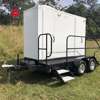 Cabine de toilette mobile de luxe, mini-camping-car, toilettes portables, cabine de toilette mobile, remorque de toilette portable