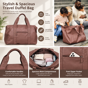 Sac à bandoulière grande capacité pour bureau et ordinateur portable, sac fourre-tout pour bébés, sac à main résistant à l'eau, léger, en PU, vente en gros OEM - Product Image 1