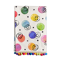 Serviettes de cuisine en coton à motifs de dessins animés, écologiques, service d'impression personnalisée, personnalisation du logo pour les programmes de vente au détail et les propriétaires de marques