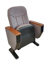 Chaise de salle de l'auditorium pliante de bonne qualité chaise de théâtre avec bloc-notes arrière sièges de cinéma avec porte-gobelet cadre en métal