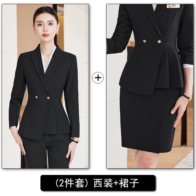 black suit dress