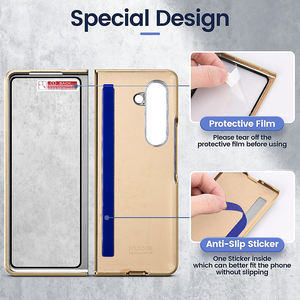 เคส PC ชุบสีโรสโกลด์สำหรับ Samsung Galaxy <span class=keywords><strong>Z</strong></span> พับ5แหวนป้องกันเต็มรูปแบบพร้อมฝาครอบที่ยึดแหวนสำหรับ Samsung <span class=keywords><strong>Z</strong></span> <span class=keywords><strong>Fold</strong></span> 5เคส - Product Image 5