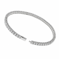 WGX-SS-BR-011 Bracelet tennis en acier inoxydable CZ 3mm 4mm 5mm pour hommes et femmes, couleur or, bijoux glacés tendance avec sertissage griffe, vente en gros