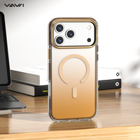 Coque de téléphone VAWI B002 à motif vague dégradé pour iPhone 17 Pro, antichute et antichoc, compatible avec les modèles 13, 14, 15, 16, 17, 18 Pro Max