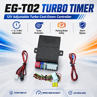 Contrôleur de refroidissement turbo réglable 12V EG-T02 avec sécurité frein de stationnement et déclenchement d'alarme, minuteur turbo