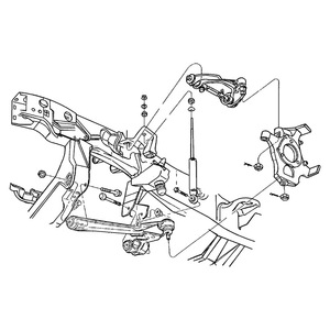 ปีกนกด้านบนสำหรับ Dodge Dakota Durango 5166387AA 5166386AA อะไหล่ช่วงล่างเหล็ก Macpherson Strut - Product Image 4