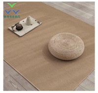 Tapis en sisal naturel antidérapant de haute qualité pour la maison, l'hôtel, le salon, la chambre à coucher, sur mesure
