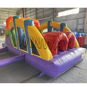 Parcours d'obstacles gonflable miniature de qualité commerciale, directement de l'usine, jeu gonflable, course d'obstacles, château gonflable pour fête d'enfants, à vendre - Product Image 2