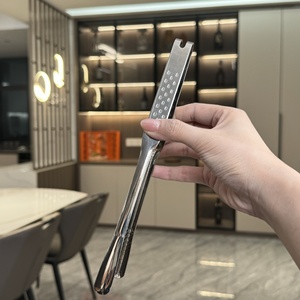Pince de cuisine en acier inoxydable 316, anti-brûlure, antidérapante, moderne et simple, pour barbecue, steak frit, style coréen, allongée - Product Image 2