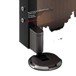 Butée de <span class=keywords><strong>porte</strong></span> ultra étroite en acier inoxydable poinçonnant l'entrée d'aspiration de sol Anti-Collision butée de <span class=keywords><strong>porte</strong></span> <span class=keywords><strong>fixe</strong></span> à vent arrière pour salle de bain - Product Image 3