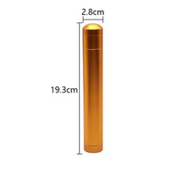Tube de rangement portable en métal hermétique personnalisé pour cigarettes, étui anti-humidité et anti-odeur, tube à cigares de 7 pouces
