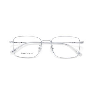 Montures de lunettes carrées en métal Danyang 53-18-147, monture complète, verres en résine, unisexe, résistantes aux chocs - Product Image 1