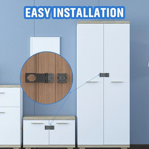 Serrure à combinaison à 3 chiffres en gros, serrures de tiroir à code en zinc, cadran mécanique, sécurité pour armoire, caméra facile à installer, réfrigérateur - Product Image 5