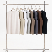 Débardeur sans manches à col court, couleur unie, protection solaire, séchage rapide, pour logo personnalisé, style streetwear