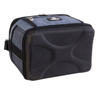 Sac isotherme 6 canettes (6L) avec fond en EVA, bandoulière, poche avant zippée, poches latérales en filet - Promotionnel, pique-nique, logo personnalisé