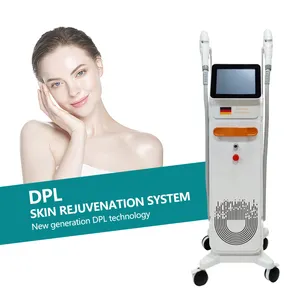 New Dpl Vertical Two Working Handle Beauty Machine For Spa And Salon Skin Rejuvenation Ipl Hair Removal Machine