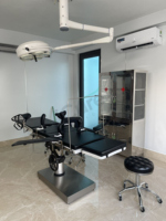 Table d'opération manuelle 2000*480mm en acier inoxydable 304 avec pont rénal 100mm, hauteur réglable, pour hôpital, clinique, chirurgie générale