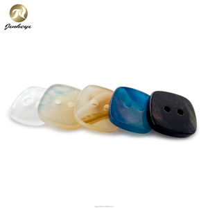 11 MM Colorful Color Square Shape Plastic Button 2 Holes Plastic Resin Button For Garment Shirt