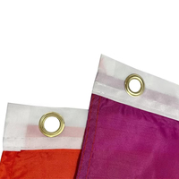 Drapeaux nationaux promotionnels 3x5 pieds en polyester imprimés avec logo personnalisé