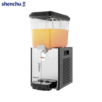 Distributeur de boissons chaudes et froides commercial à 3 réservoirs, contrôle de température indépendant, acier inoxydable 304, dégivrage automatique, libre-service