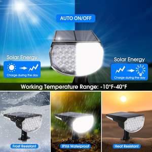 Lampe solaire LED extérieure étanche IP65 en gros pour décoration, éclairage paysager floral, lumière de jardin au sol - Product Image 4