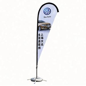 ธงหยดน้ำพิมพ์ดิจิทัลสำหรับโฆษณาภายนอกอาคารแบบด้านเดียว ขายส่งจากโรงงาน รับทำตามสั่ง - Product Image 4