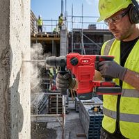 Marteau perforateur rotatif sans balais robuste 20V, portable, à batterie lithium, pour maçonnerie, bois, métal