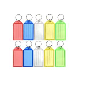 प्लास्टिक कुंजी लेबल टैग कुंजी अंगूठी अंगूठी और लेबल के साथ घर के लिए टैग आईडी लेबल टैग खिड़की - Product Image 3