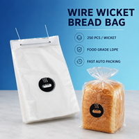 Sac à pain en LDPE avec soufflet de fond pour pain de mie, qualité alimentaire, imprimé en héliogravure, solution d'emballage personnalisée