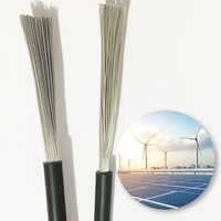 Cable de energía Solar TUV Pv 4mm 6mm 10mm 16mm 25mm Conductor de cobre Aislamiento XLPO 30A Corriente nominal para aplicaciones industriales