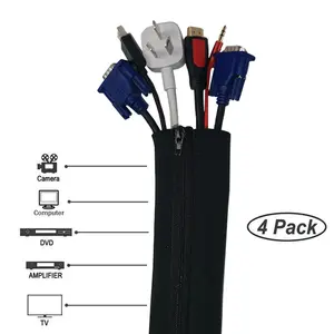 Cable Sleeve Winder Easy Wrap Cable Management Sleeve Wire Wrap Cord  Organizer For Computer Tv