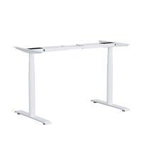 Bureau réglable en hauteur manuel-électrique, à moteur simple/double, structure métallique, design moderne et minimaliste, bureau mobile pour le travail et l'étude