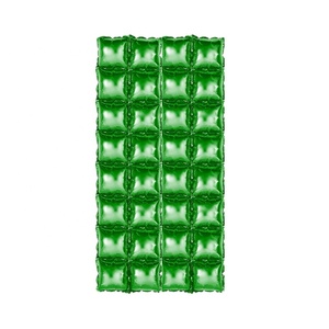 Vendita calda promozionale palloncino giocattoli doppia fila tende da parete argento quadrato in alluminio palloncini decorazioni da parete per feste - Product Image 3