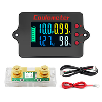 Compteur Coulomb PZEM-037XH 50A-500A avec écran LCD couleur, moniteur universel de capacité de batterie, testeur de tension CC pour batteries de voiture