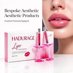 HADURAGE Relleno Dérmico Labial Rojo 2*1ml 20mg/ml Gel <span class=keywords><strong>de</strong></span> Ácido Hialurónico con Vitamina B12 para <span class=keywords><strong>Aumento</strong></span> <span class=keywords><strong>de</strong></span> Volumen Labial, Relleno Inyectable para <span class=keywords><strong>Aumento</strong></span> <span class=keywords><strong>de</strong></span> <span class=keywords><strong>Labios</strong></span> - Product Image 3