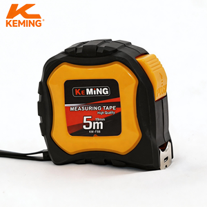 KEMING 5m 25mm Ruban à mesurer automatique autobloquant ABS+TPR Breveté Double frein Anti-chute Acier carré Haute visibilité - Product Image 1