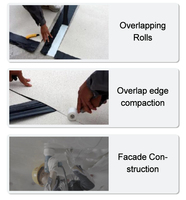Membrane HDPE de haute qualité, imperméable, pour toiture, sous-couche de toiture, sols de garage, sous-sols et réservoirs de métro