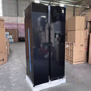 Z 495L Stainless Steel Large-capacity 4-Door French-style <b>Refrigerator</b> Built-in Water Dispenser Air-cooled Frost-free Household - Product Image 2