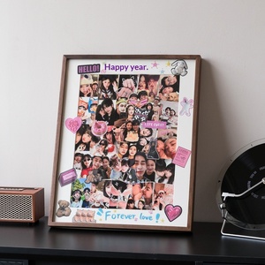 Regalo <span class=keywords><strong>di</strong></span> Compleanno Personalizzato in Legno Massello Ecologico con Foto Fai-da-Te, Adesivo Graffiti Fatto a Mano, Creativo Rettangolare per Anniversario, Stampa Giclée - Product Image 4