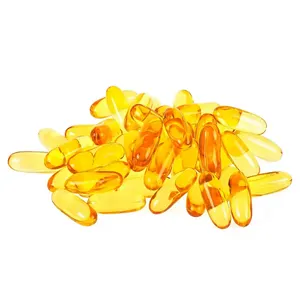 OEM Deep-sea Fish Oil Soft Capsules Customized Oval Fish Oil With Vitamin D Soft Capsules